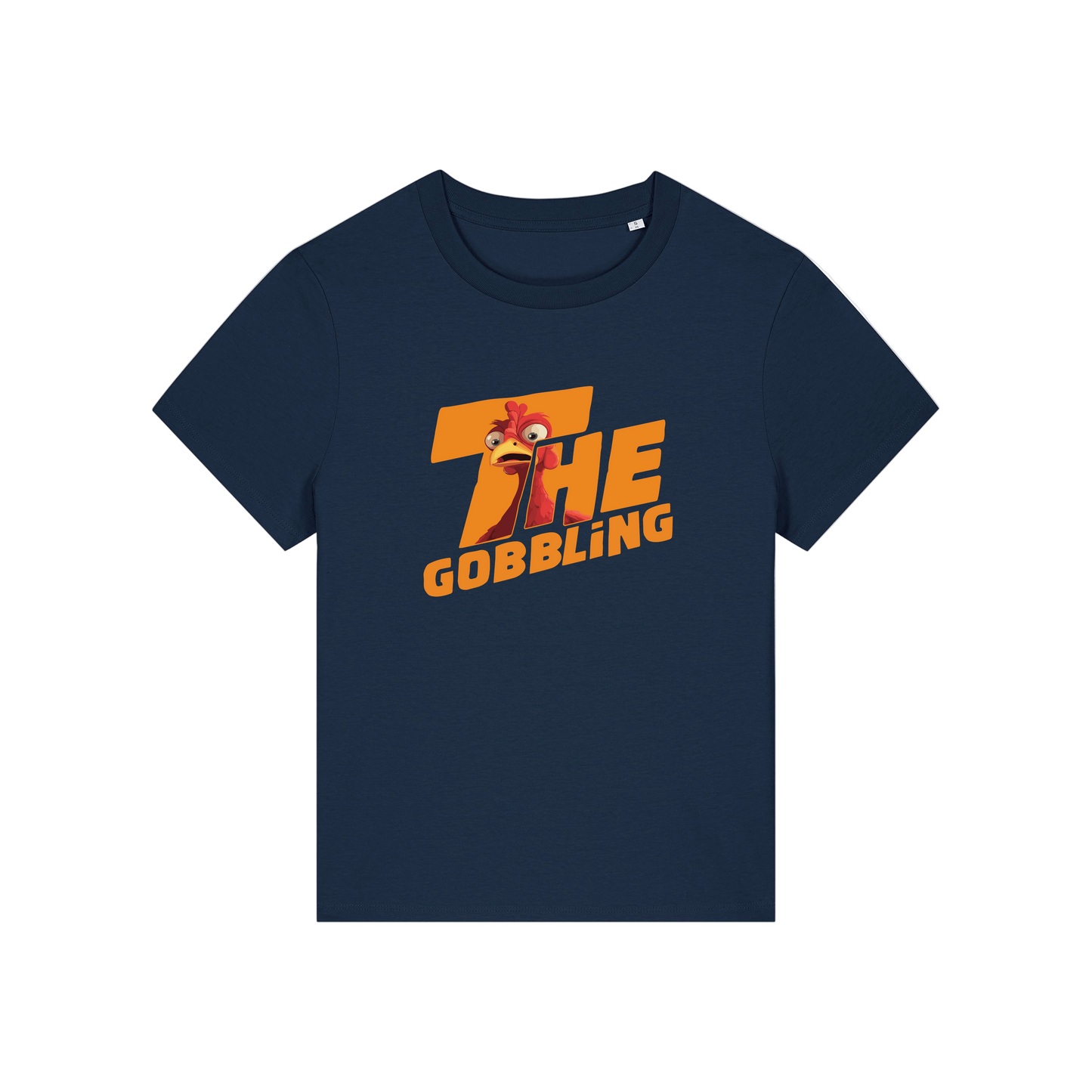 navy christmas t-shirt with the slogan 'the gobbling'