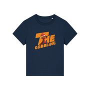 navy christmas t-shirt with the slogan 'the gobbling'