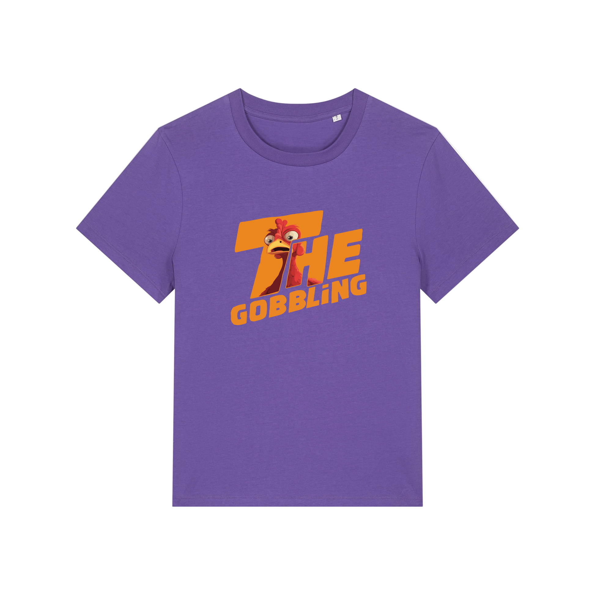purple christmas t-shirt with the slogan 'the gobbling'