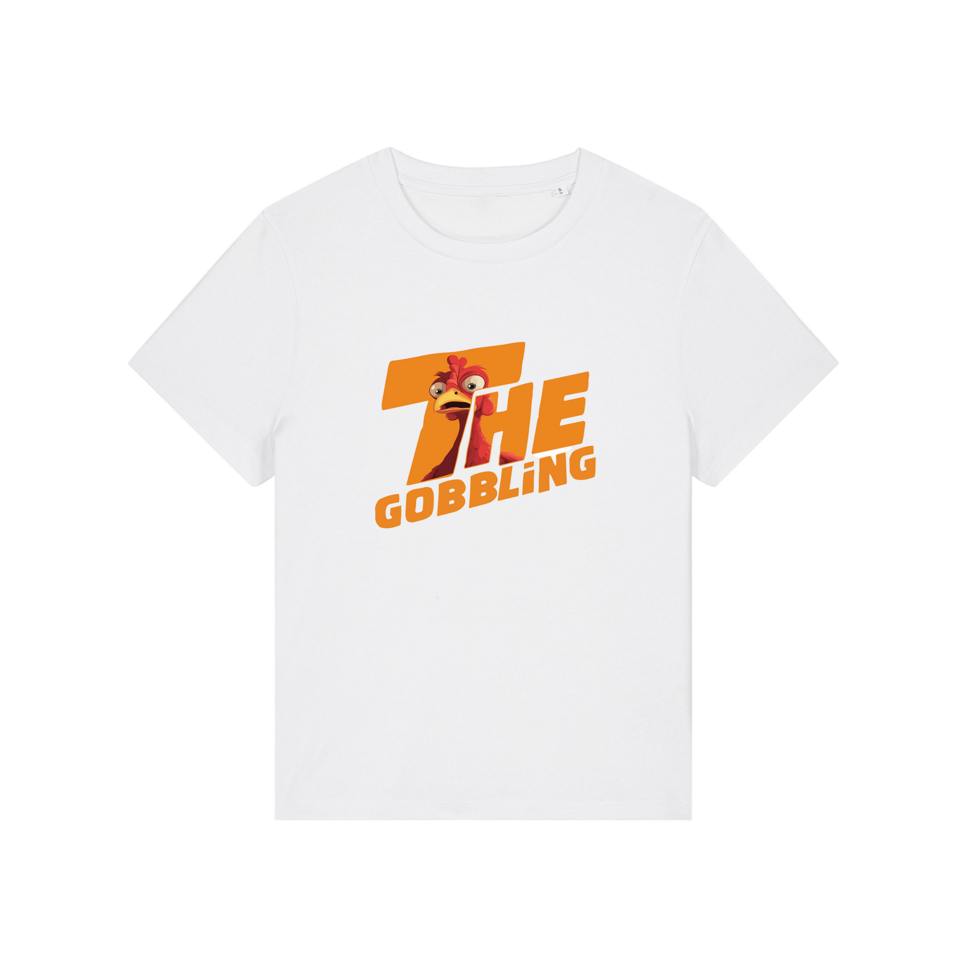white christmas t-shirt with the slogan 'the gobbling'