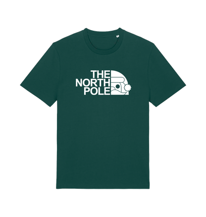 green christmas t-shirt with the slogan 'the north pole'