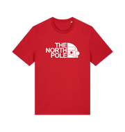 red christmas t-shirt with the slogan 'the north pole'