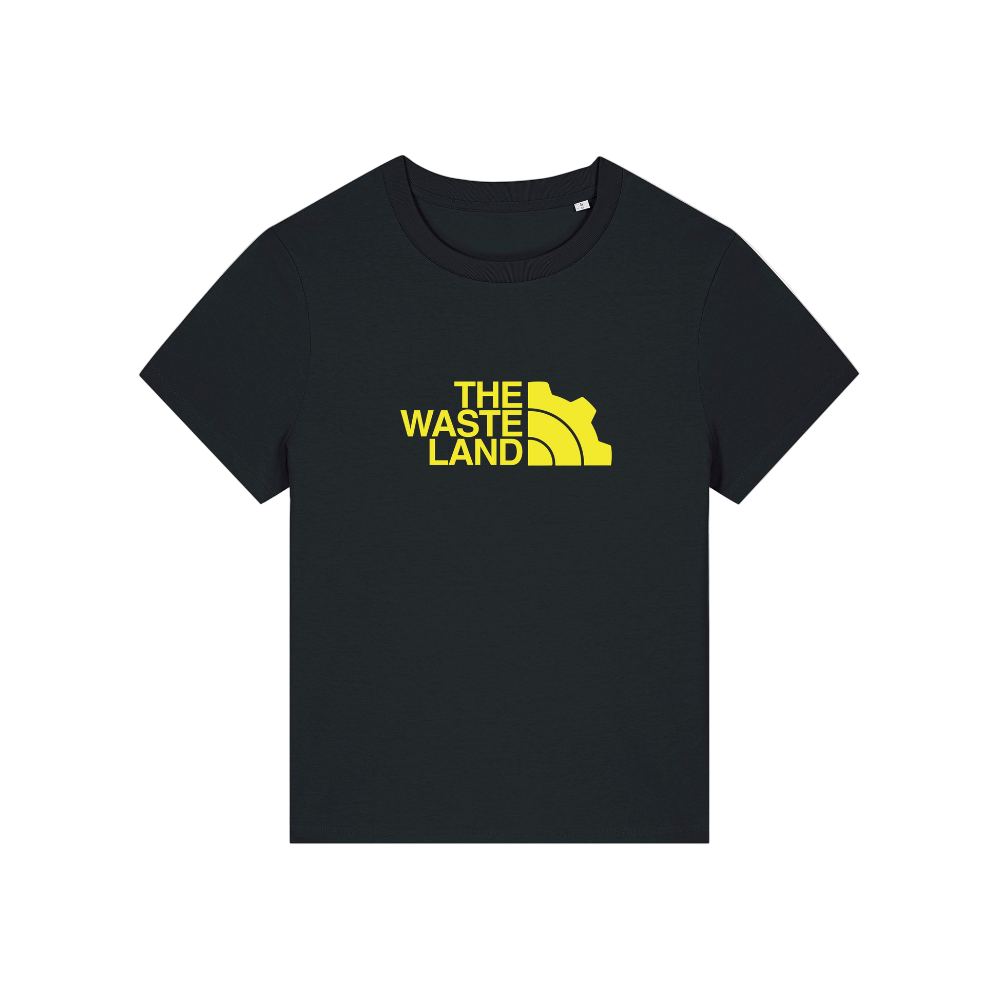 black gaming t-shirt with the slogan 'the wasteland'