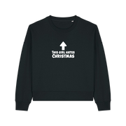 black christmas sweater with the slogan 'this girl hates christmas'