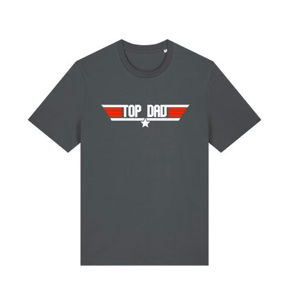grey dad t-shirt with the slogan 'top dad'
