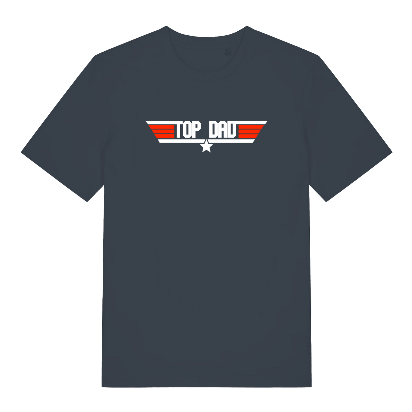 ink grey dad t-shirt with the text 'top dad'