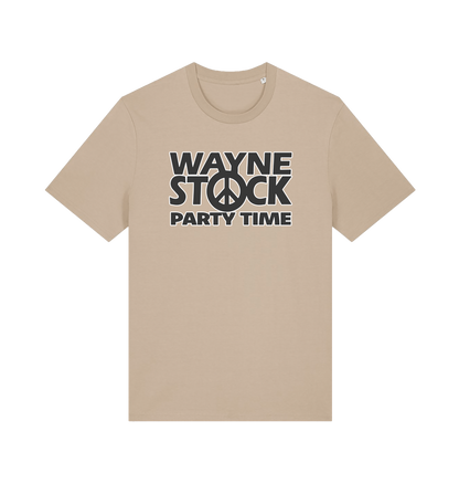 sand movie t-shirt with the slogan 'waynestock party time'