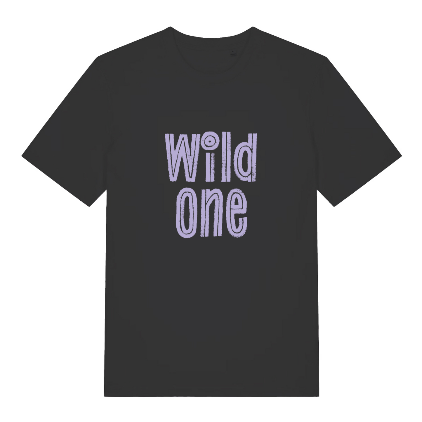 black women's matching t-shirt with the slogan 'wild one'