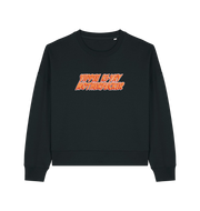 black womens oversized christmas sweater with the slogan 'yippee ki-yay motherfucker'