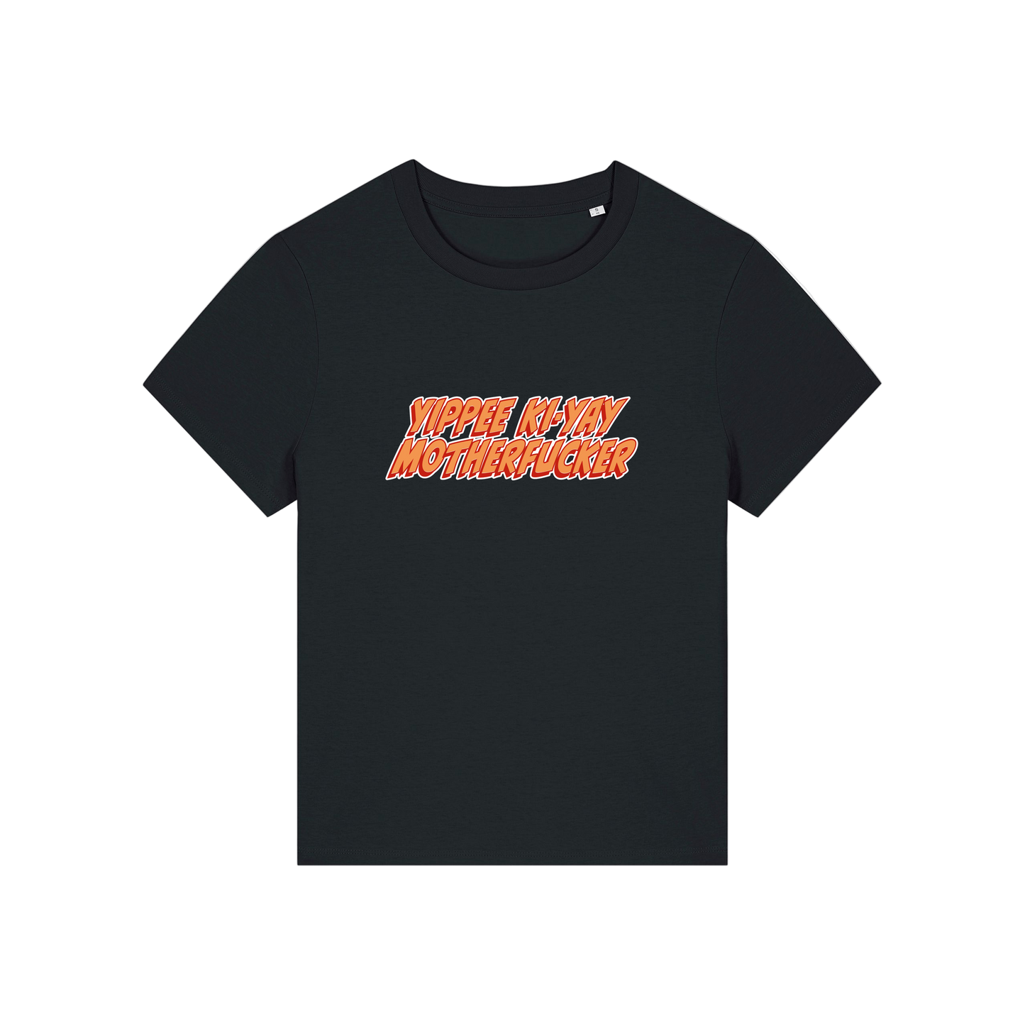 black christmas t-shirt with the slogan 'yippee ki-yay motherfucker'