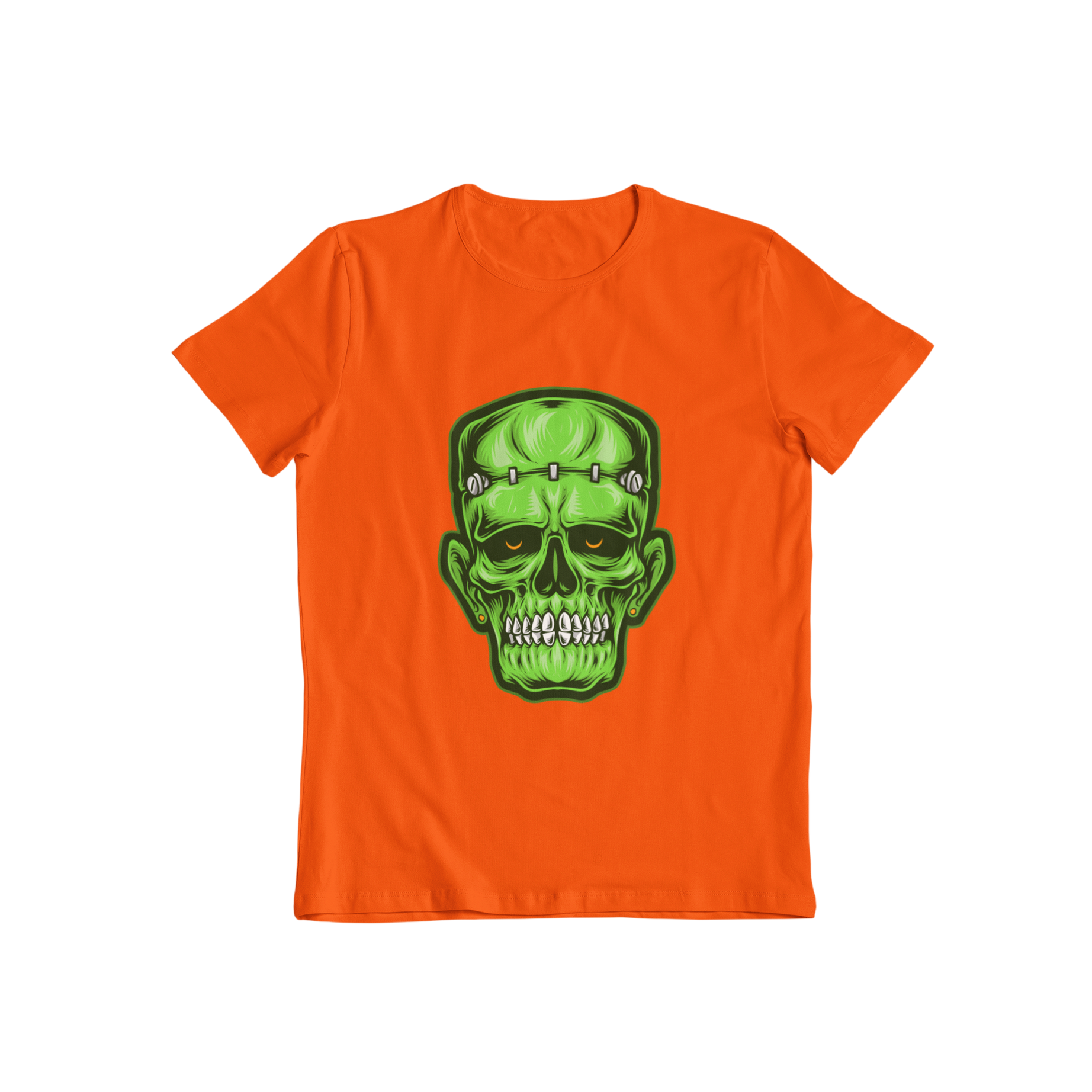 Looking for a unique Halloween t-shirt? Teevolution has got you covered with our Frankenstein face t-shirt. Get ready to scare your friends with our high-quality graphic t-shirts that are both stylish and spooky!